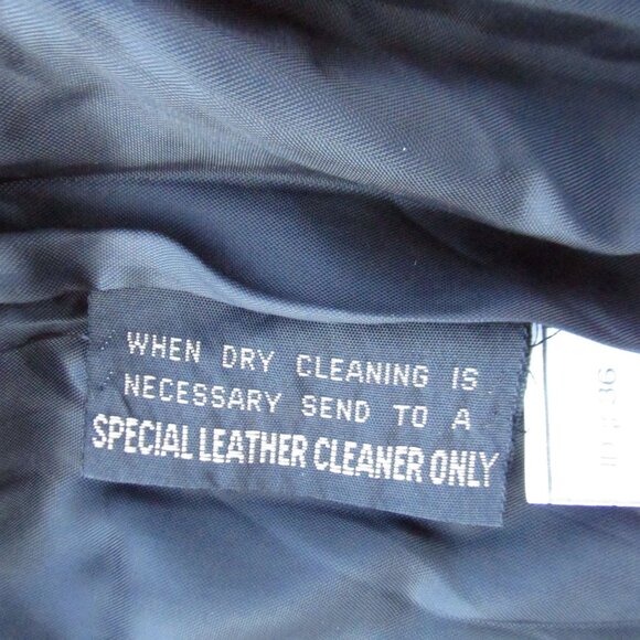 MARGOS Black Leather Wrap Midi Skirt Size 10/ M - Picture 6 of 11